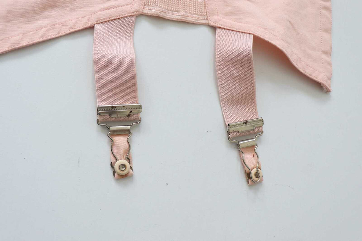 C1940s Unity Corsetry vintage pink  corset girdle- 36 inch waist