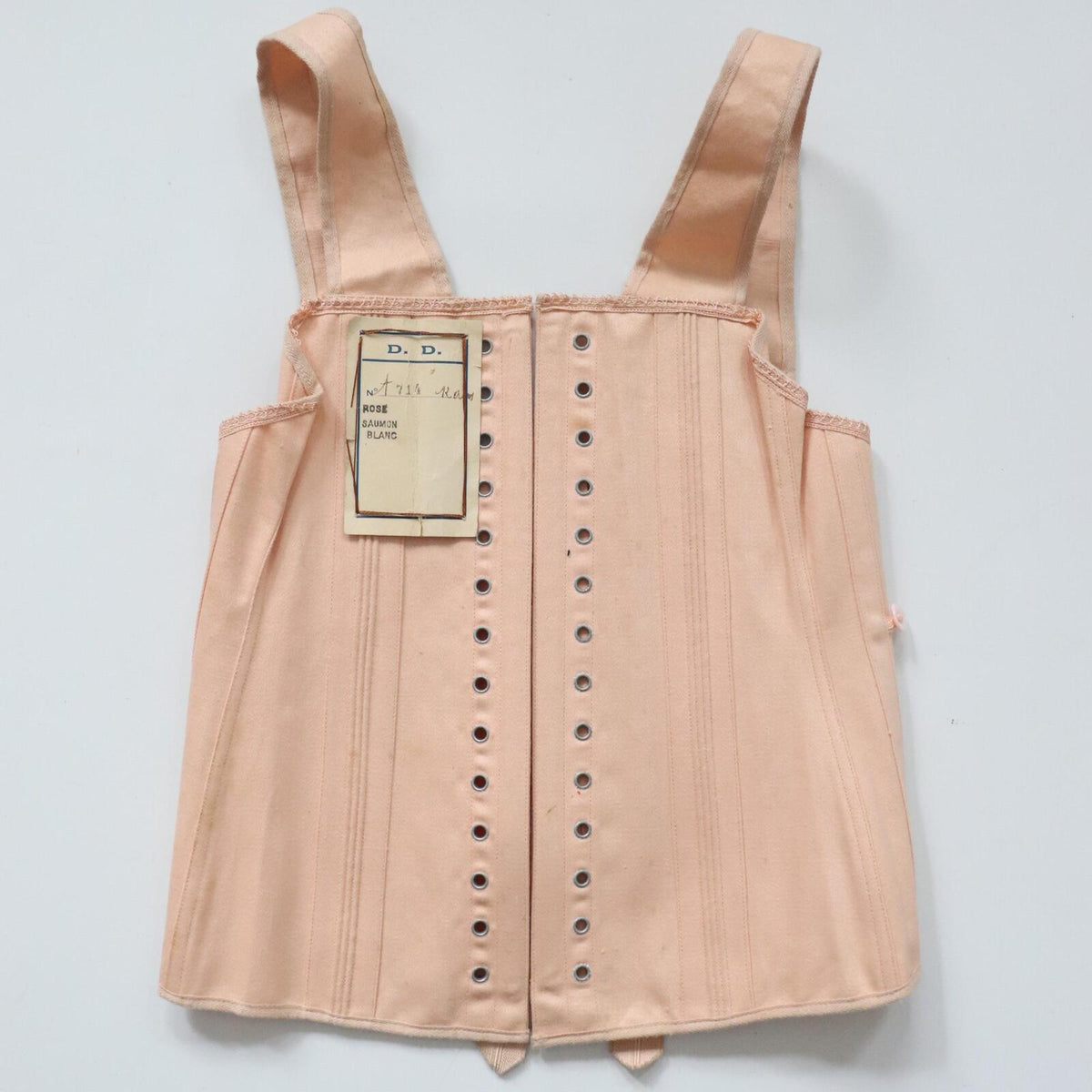 C1910s C1920s Vintage childrens liberty bodice lace back corset with straps