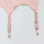C1940s vintage pink satin suspender