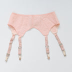 C1940s vintage pink satin suspender