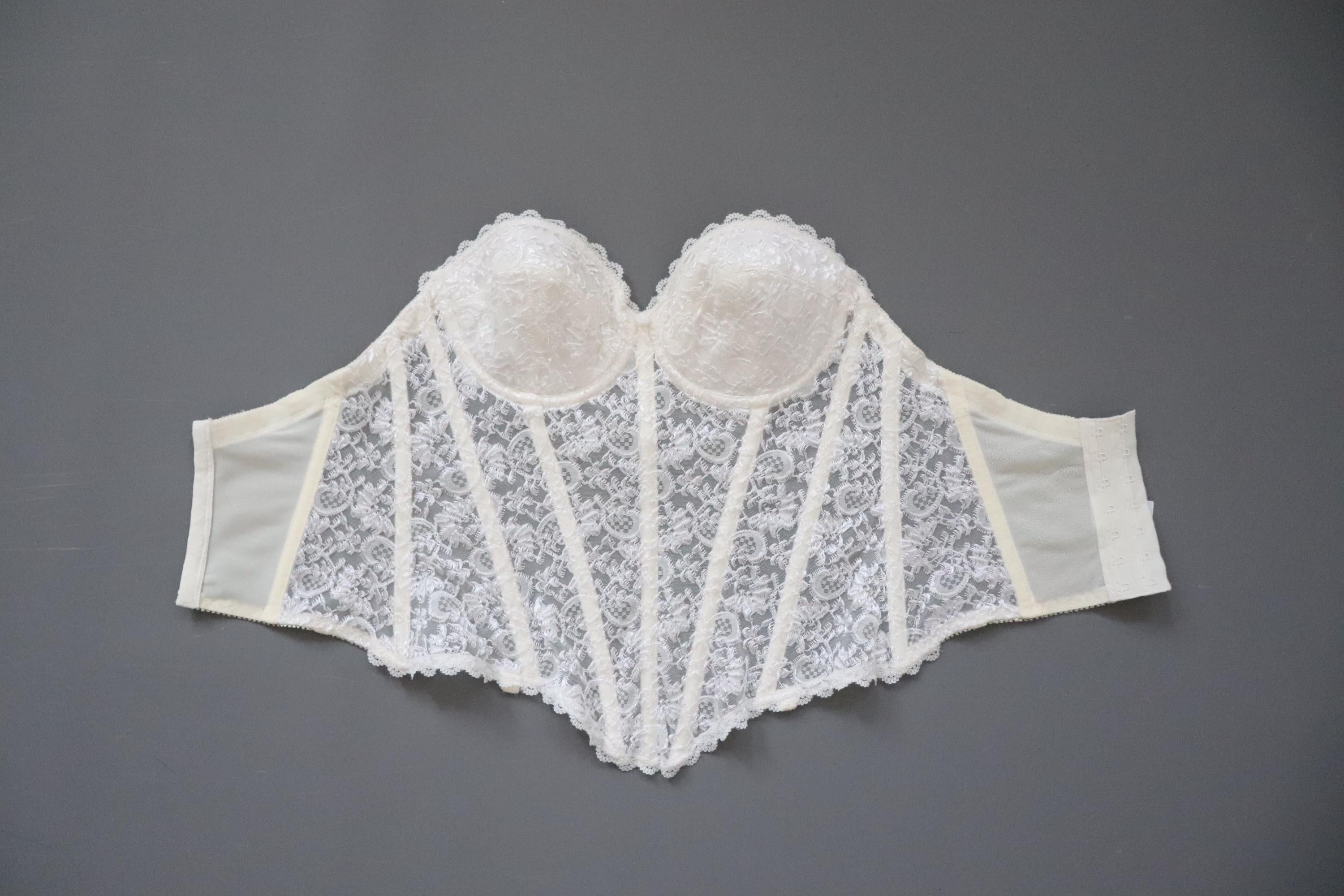 Vintage Di Lorento cupped bustier corset, size EU 70B / 32B