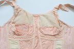 C1950s vintage Spirella longline bra - fits underbust 34-36 inches