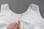 C1960s vintage Liberty bodice,  button front cotton vest- Approx chest size 40