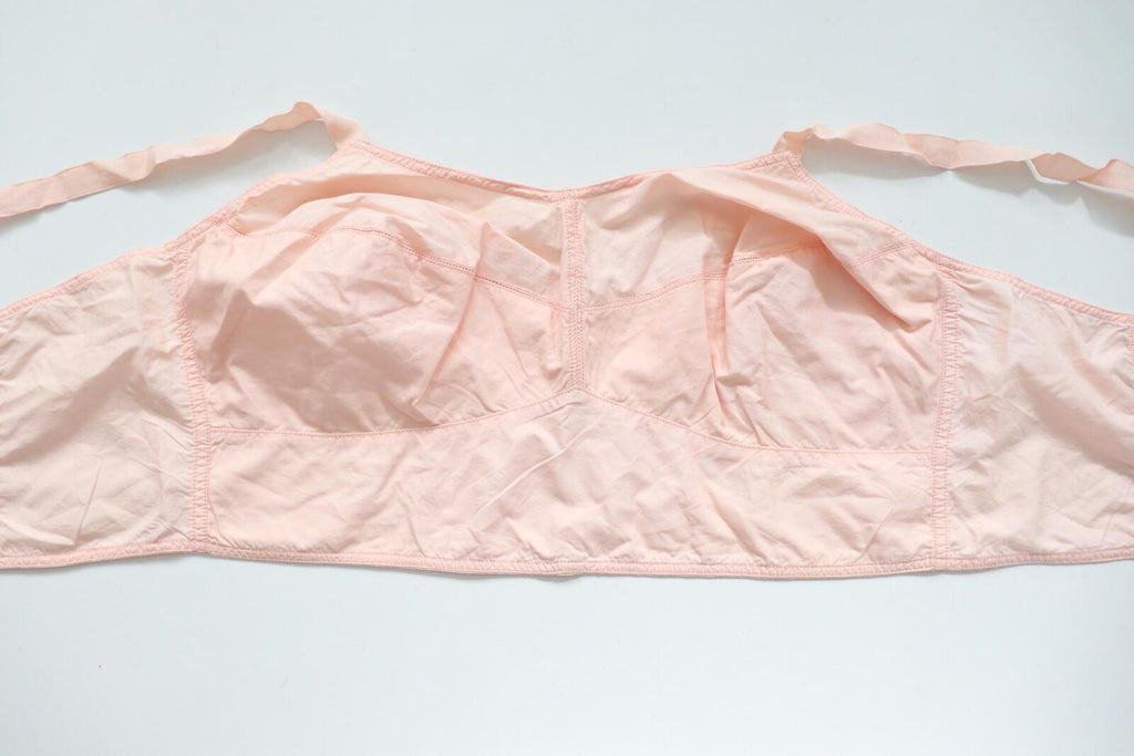 C1930s C1940s vintage Royal Worcester pink longline bra
