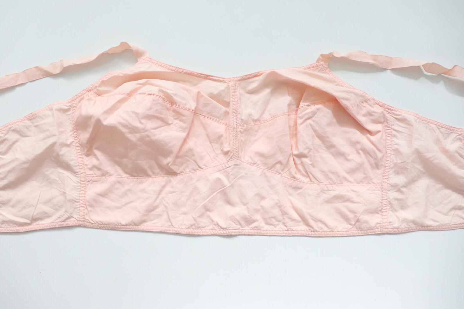 C1930s C1940s vintage Royal Worcester pink longline bra