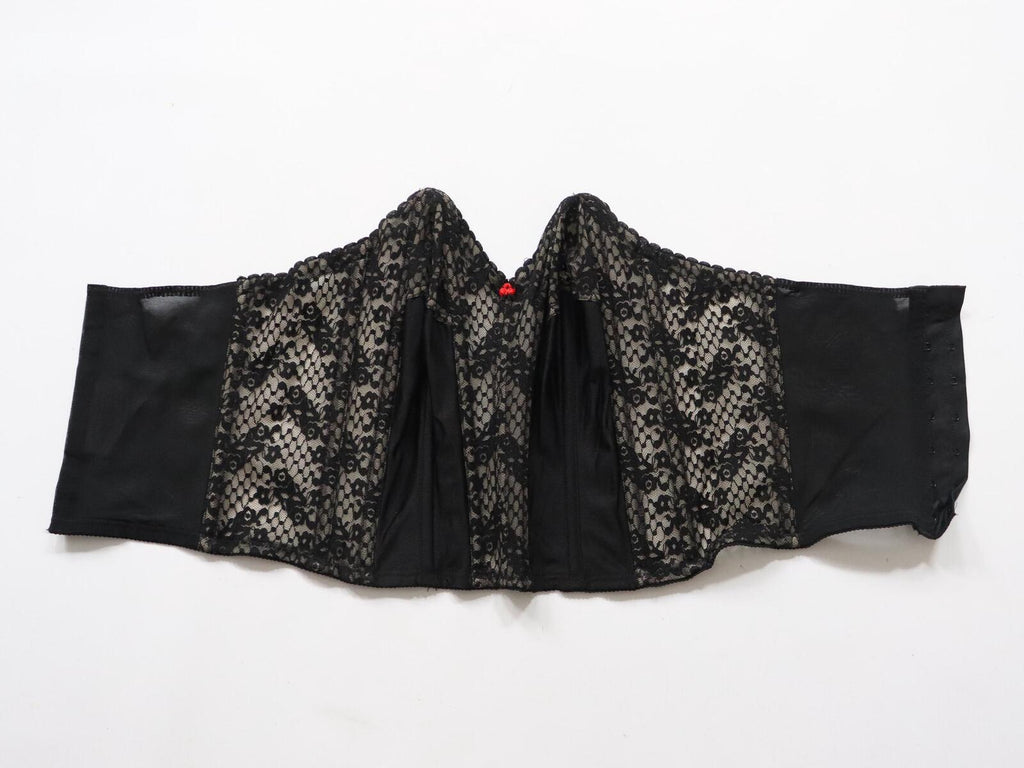 C1970s vintage Lady Marlene longline bustier bra, style 161 - size 34C