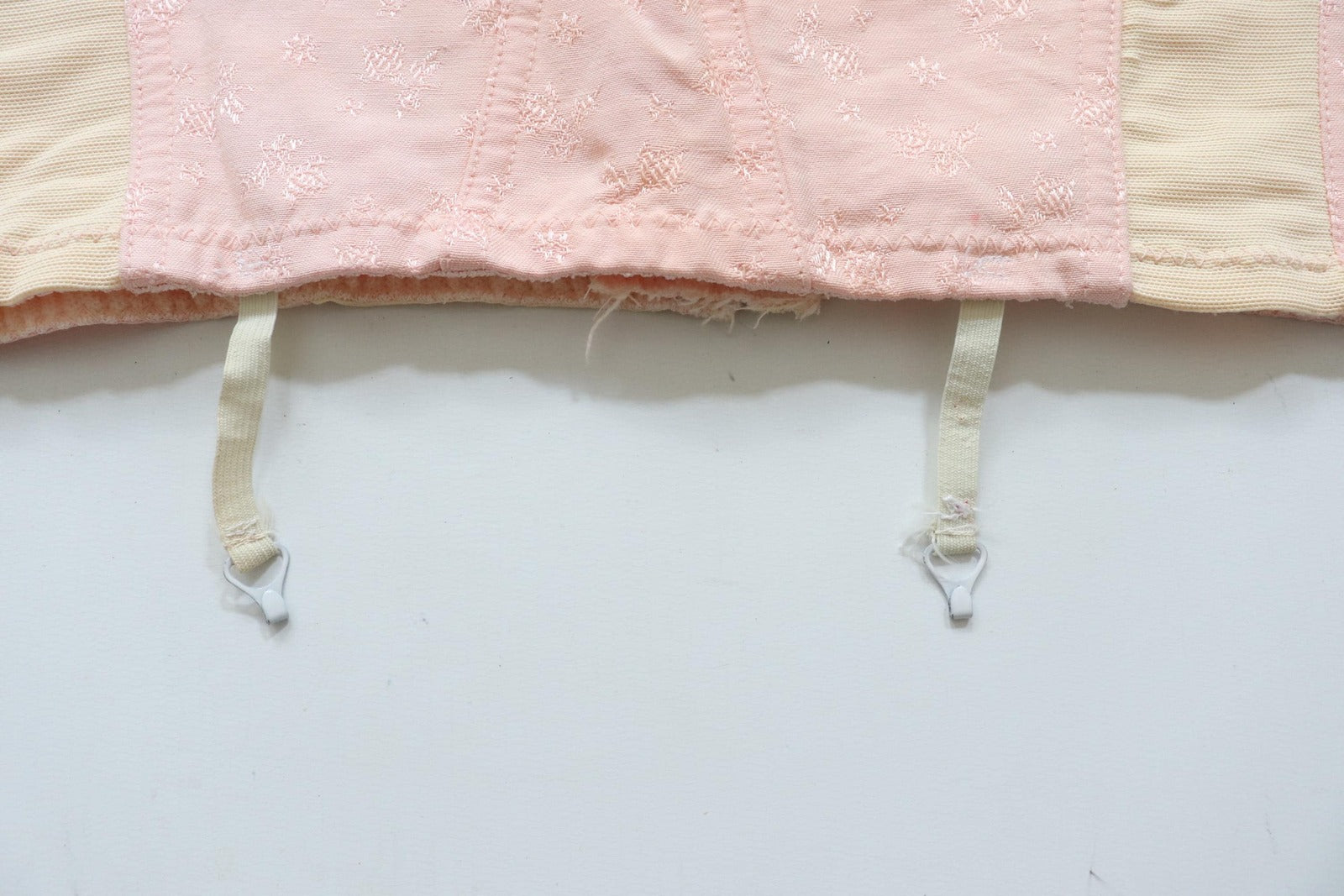 C1950s vintage Spirella longline bra - fits underbust 34-36 inches