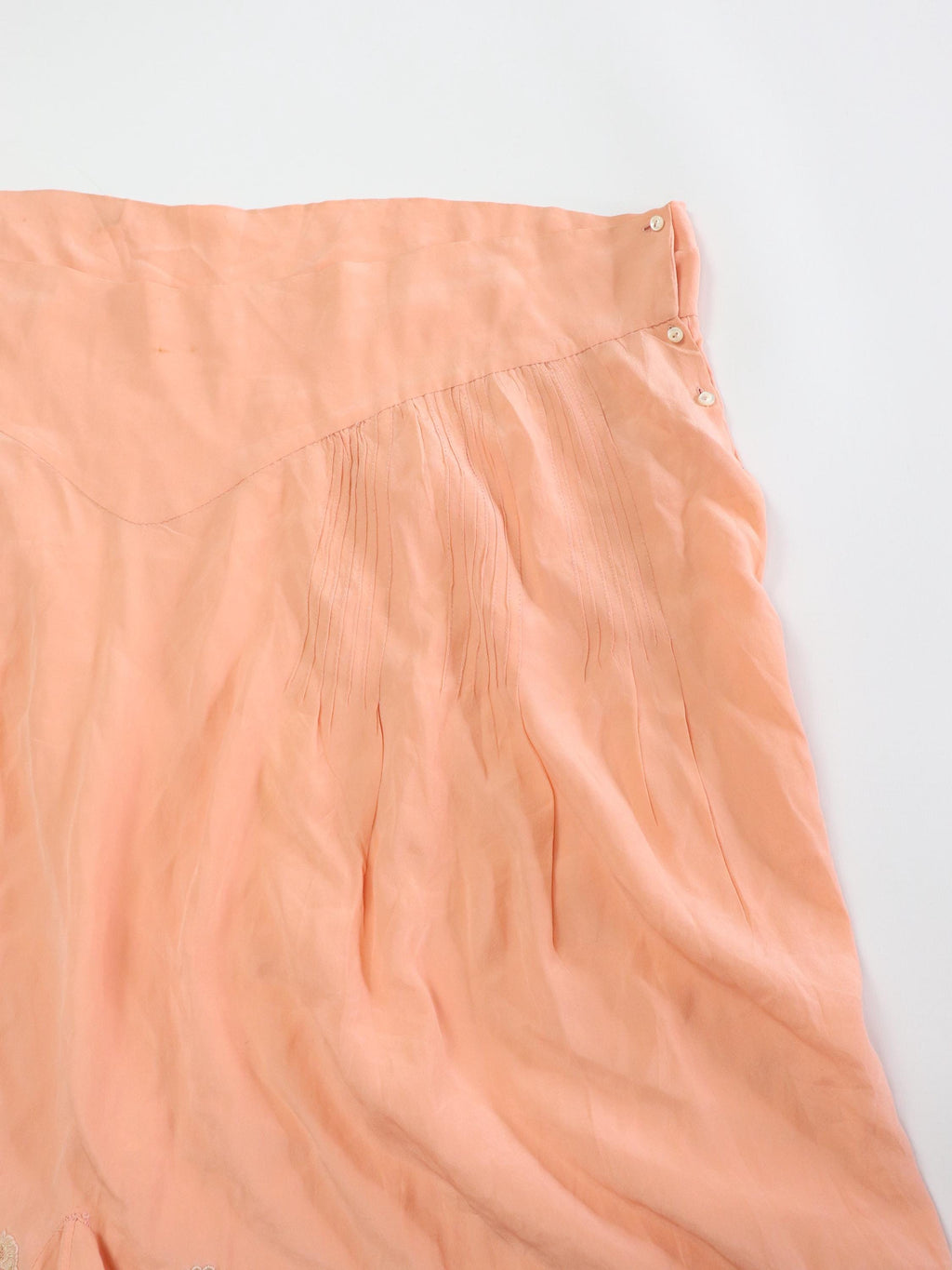 C1920s / 1930s vintage tea rose pink handstitched tap pants - 36" waist