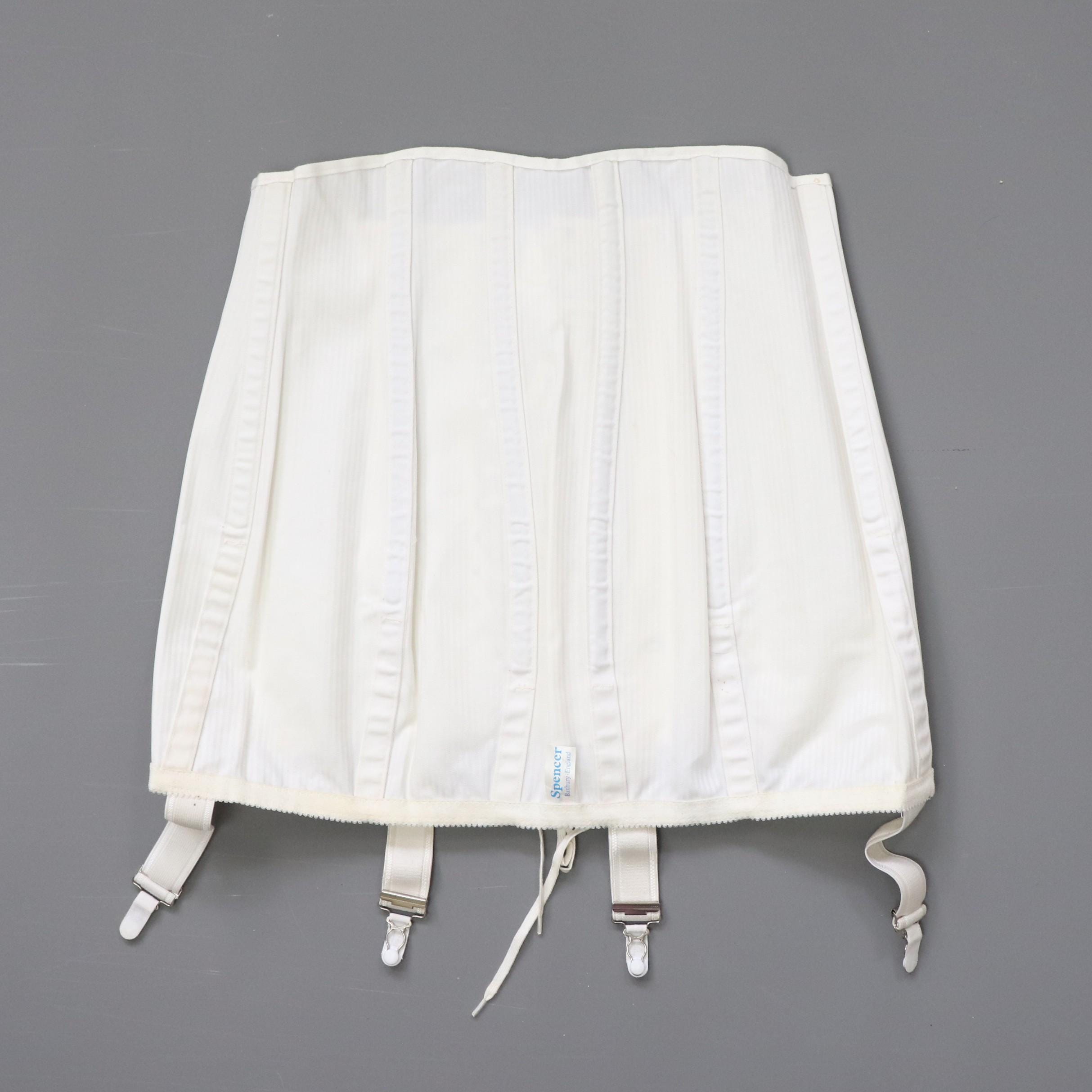 C1990s vintage Spencer corset girdle, front lacing girdle with zip fastening 2