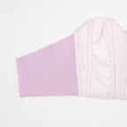 C1950s vintage Moonlight by Kestos longline bustier bra, repurposed hand dyed lilac lingerie. Label 40C