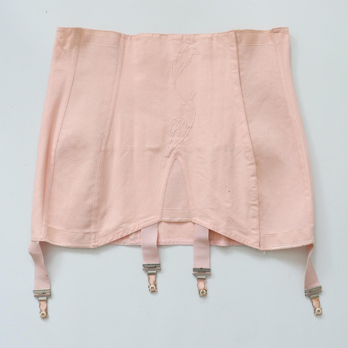 C1940s Unity Corsetry vintage pink  corset girdle- 36 inch waist