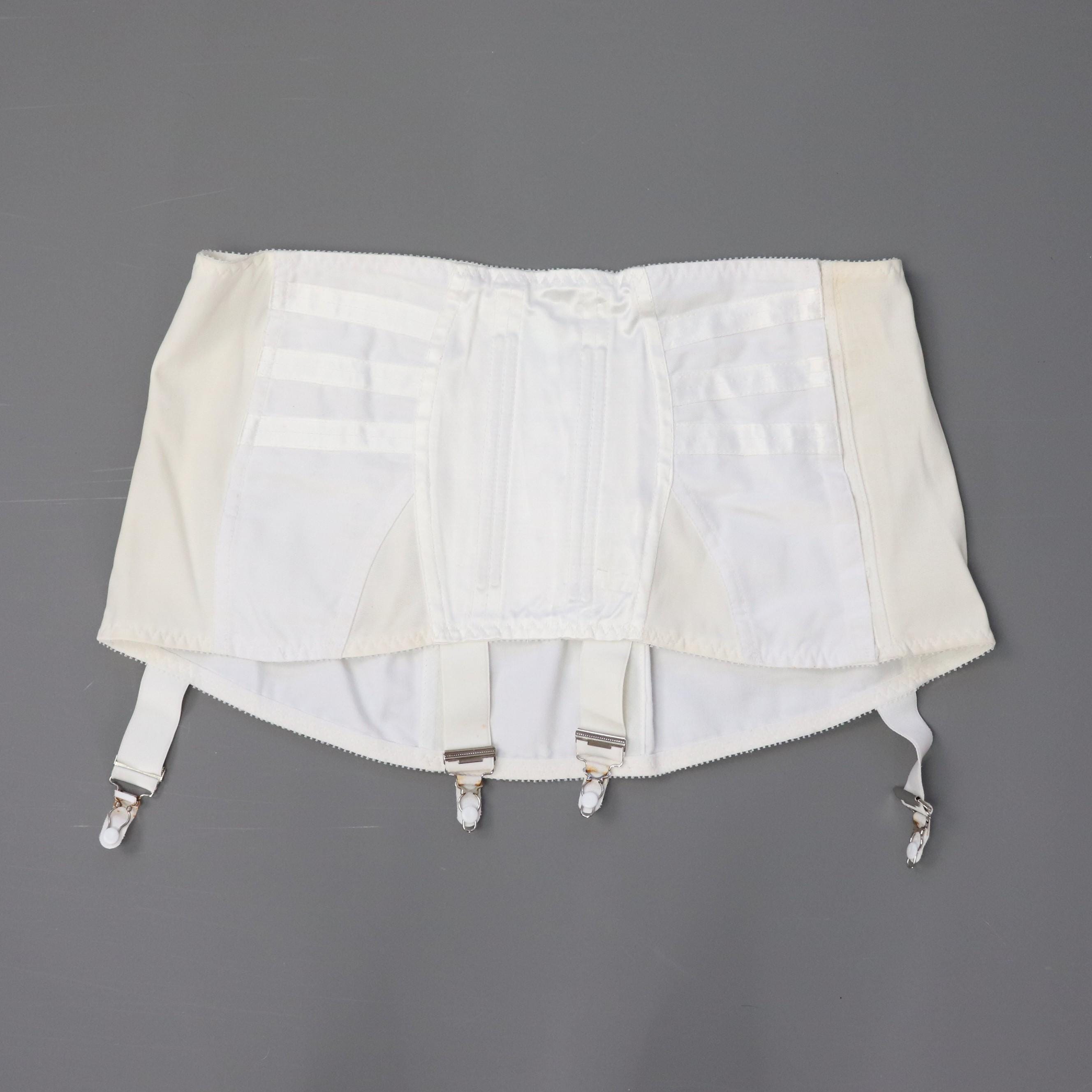 Vintage Twilfit corset girdle, open bottom girdle with side hook and eye fastening B