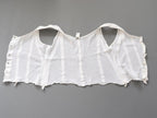 C1960s vintage Peter Pan liberty bodice, white button front vest -Approx size 40