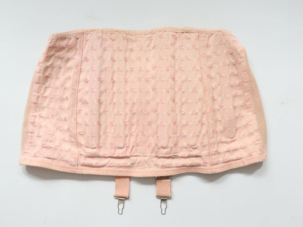 C1940s C1950s vintage corset girdle support belt - 34-36" waist