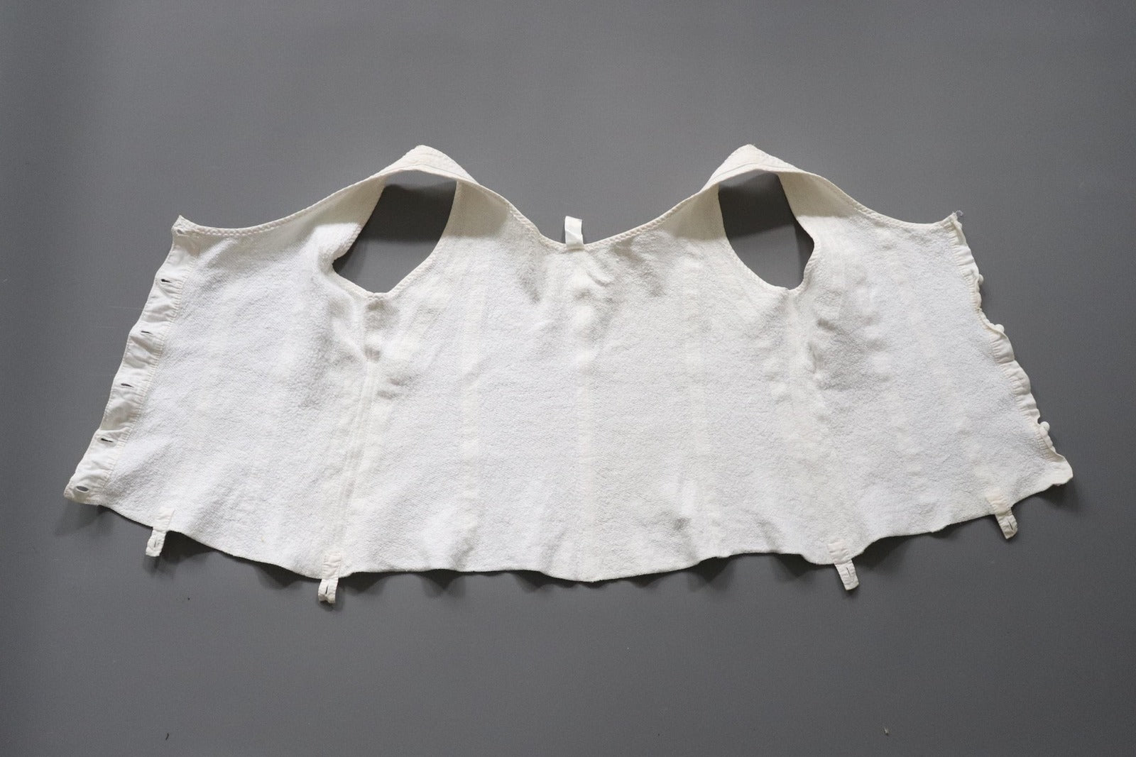 C1960s vintage Liberty bodice,  button front brushed cotton vest- Label chest 40/41
