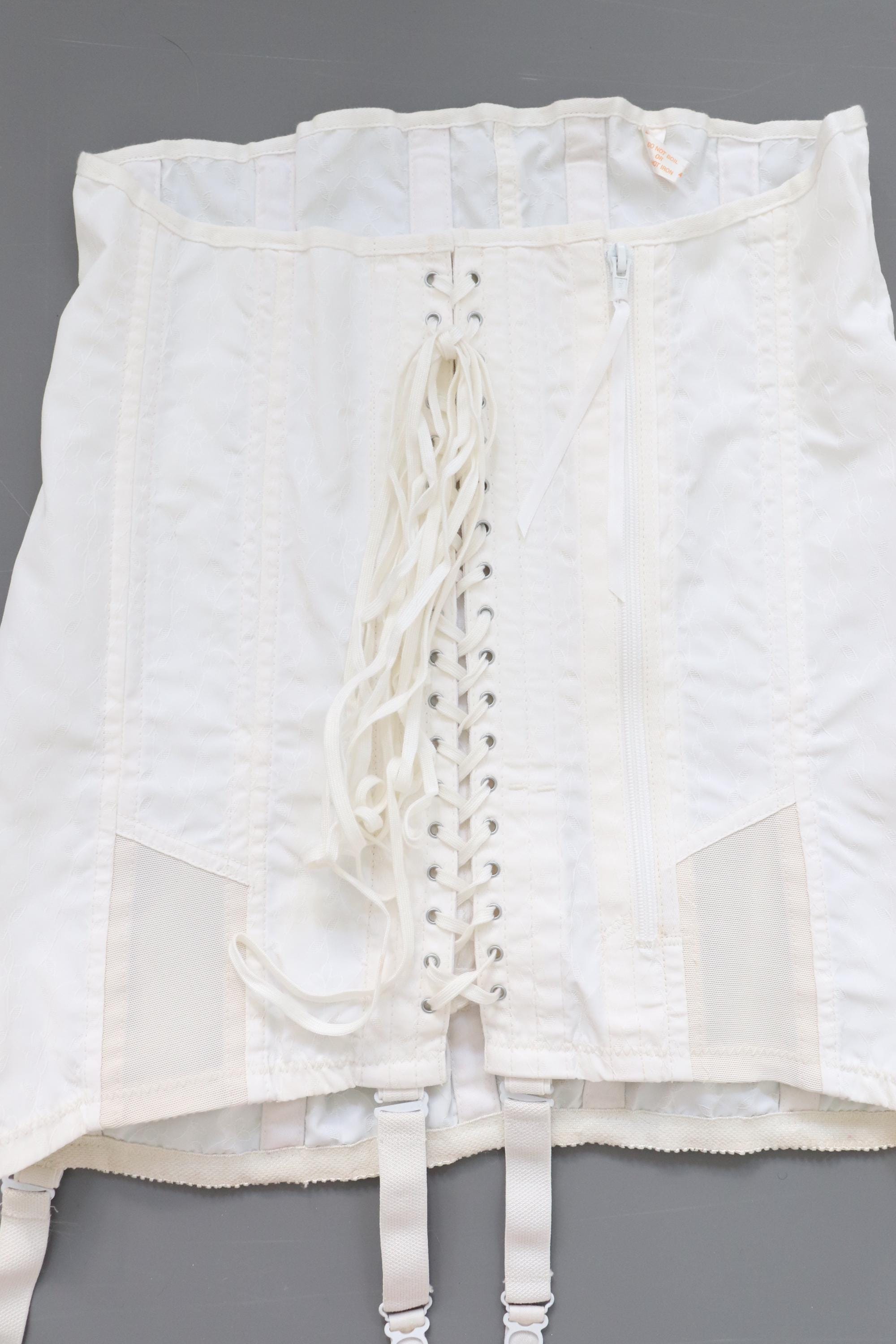 C1950s vintage Spirella corset girdle, front laced girdle 1