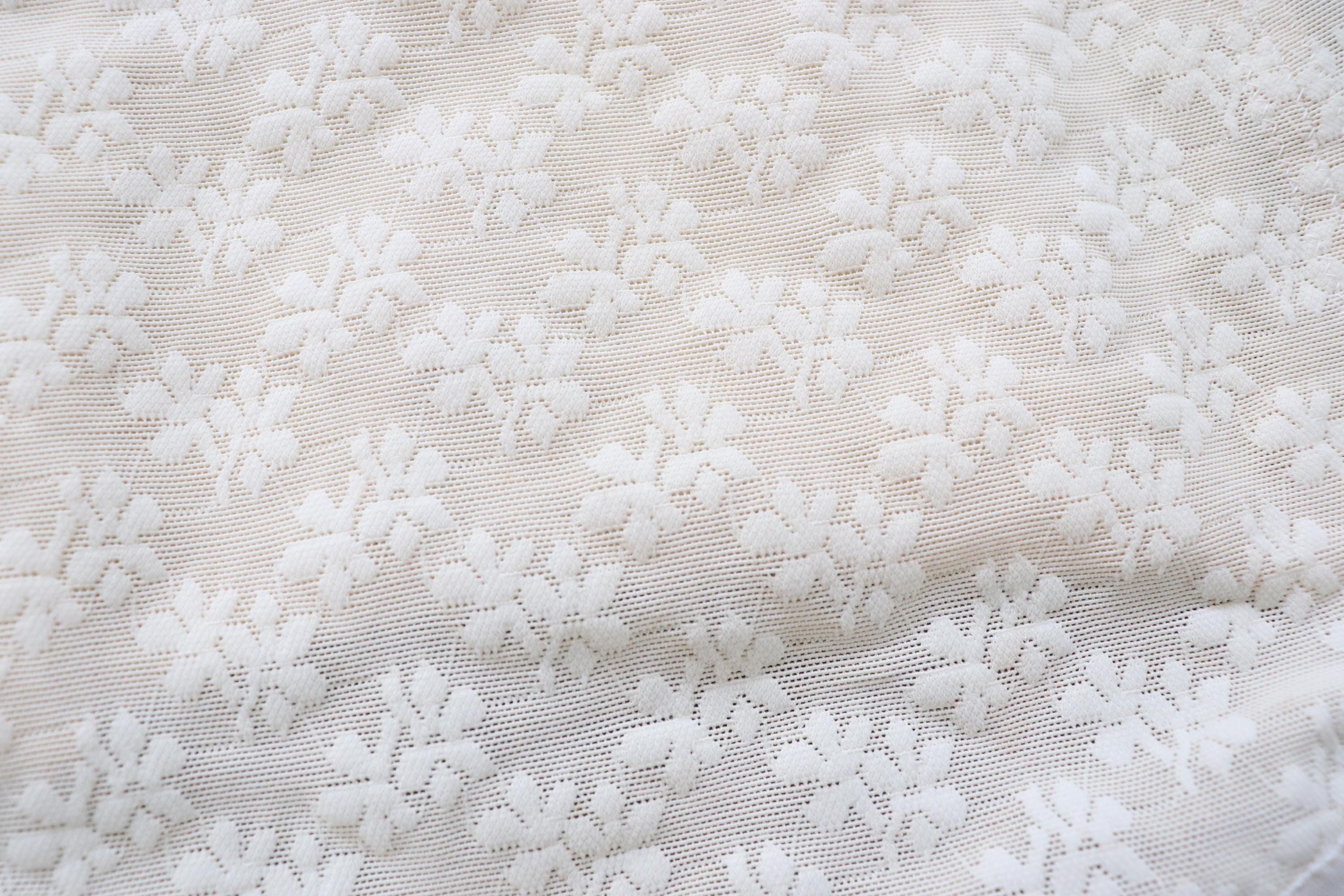 C1950s vintage cream embossed powernet and satin roll on corset girdle. 20-23" Waist