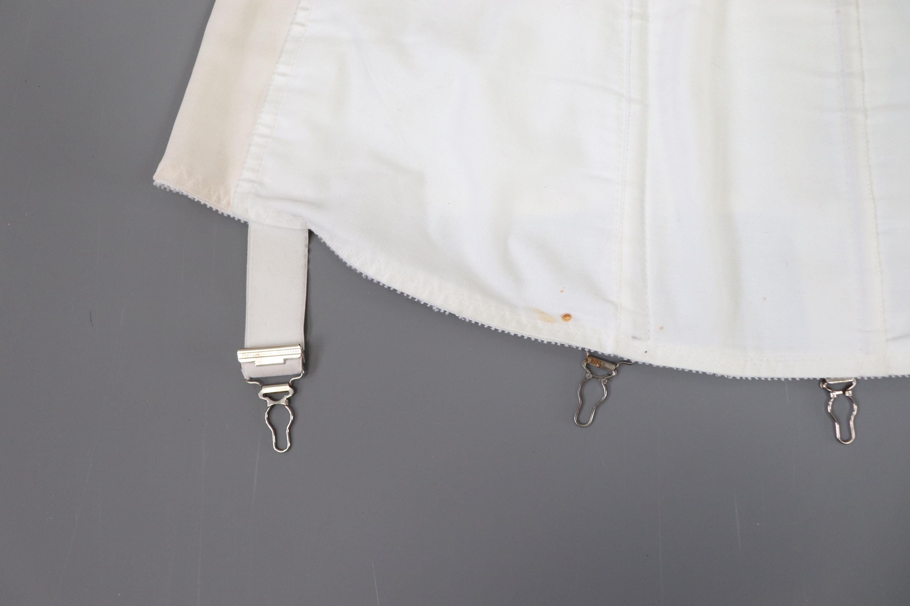 Vintage Twilfit corset girdle, open bottom girdle with side hook and eye fasteing.