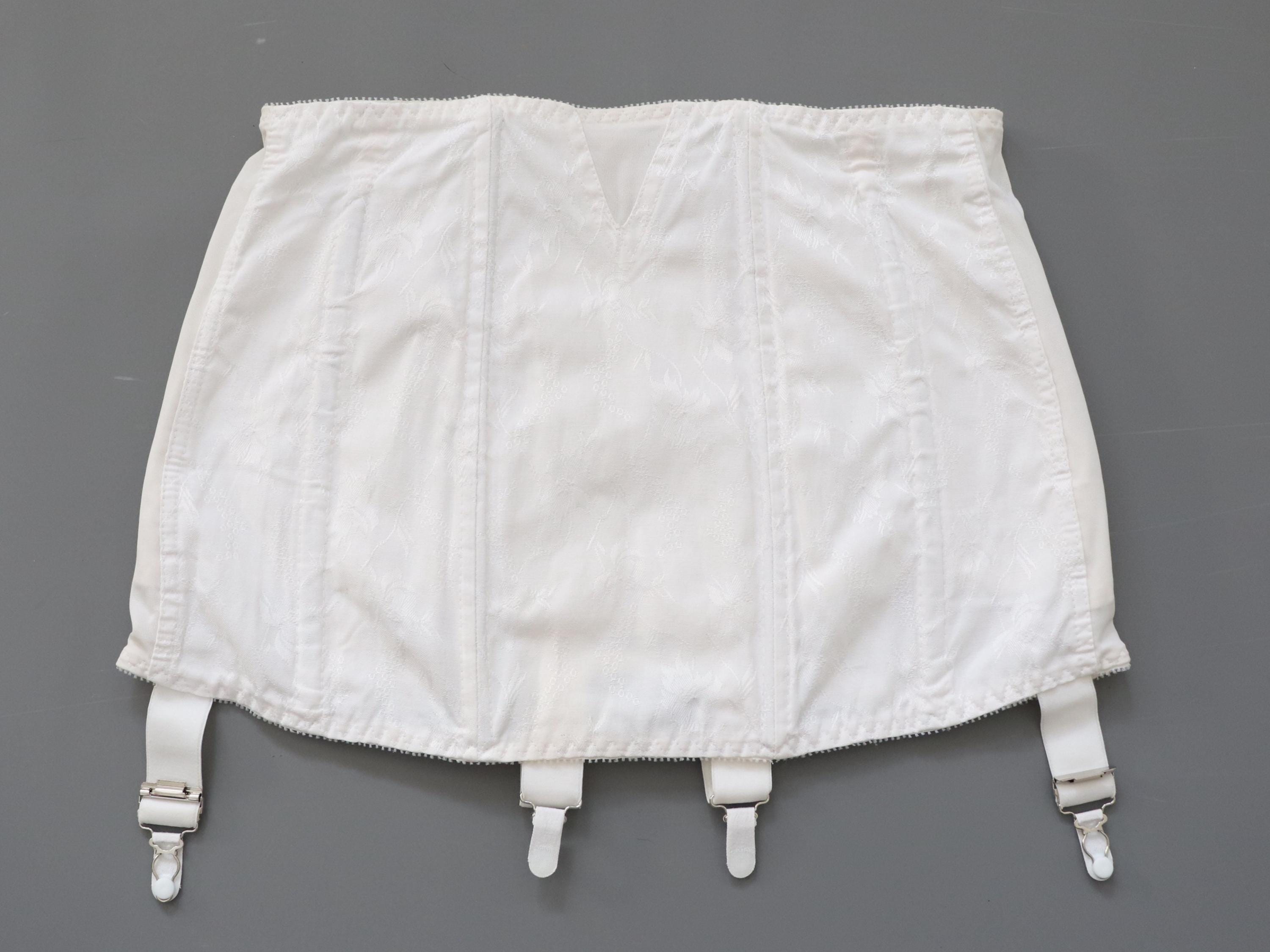 Vintage Twilfit corset girdle, open bottom girdle with inner support band WAIST 31-34"