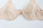 C1950s vintage french lingerie, peach pink monowire bra,
