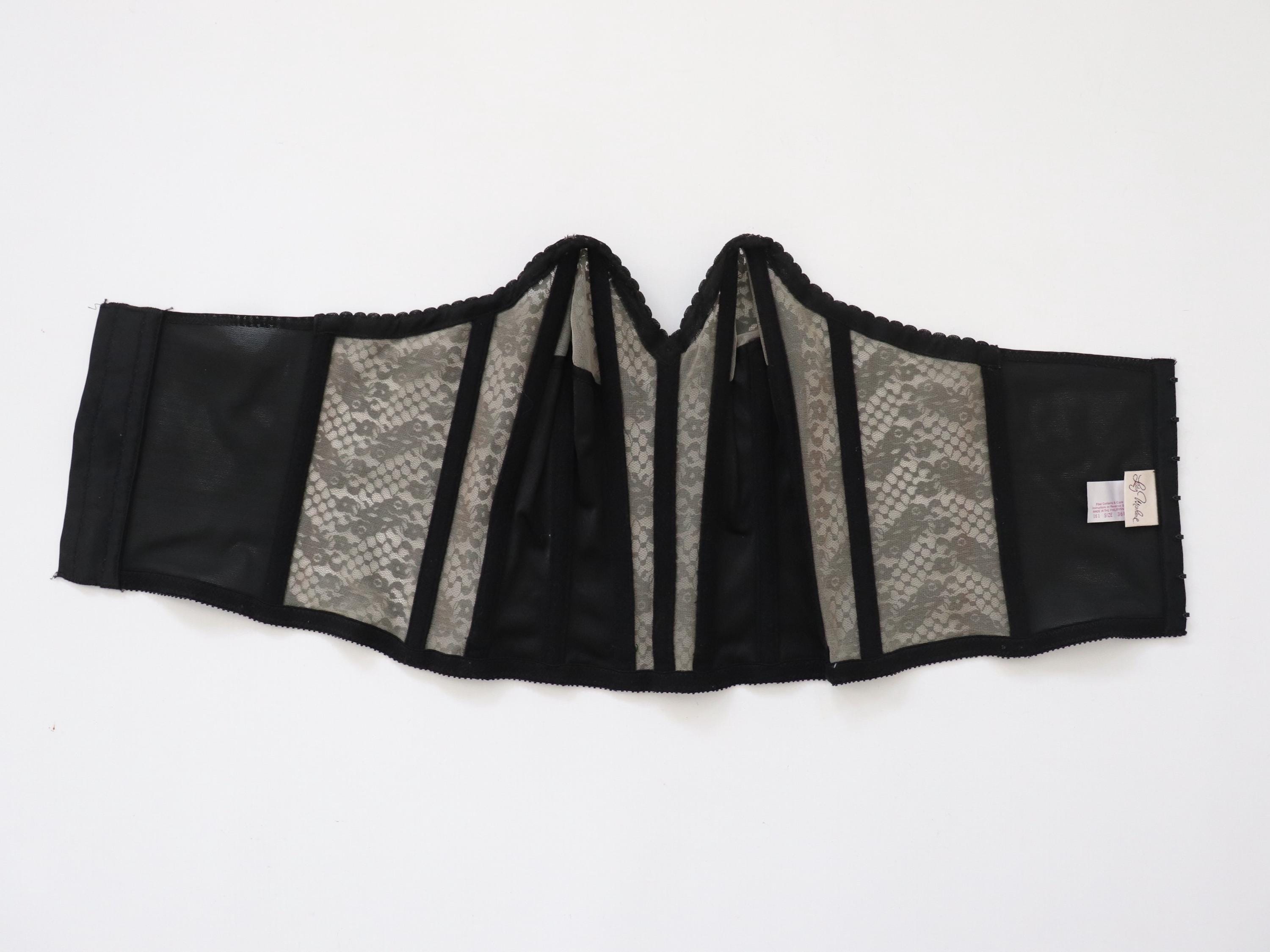 C1970s vintage Lady Marlene longline bustier bra, style 161 - size 36B