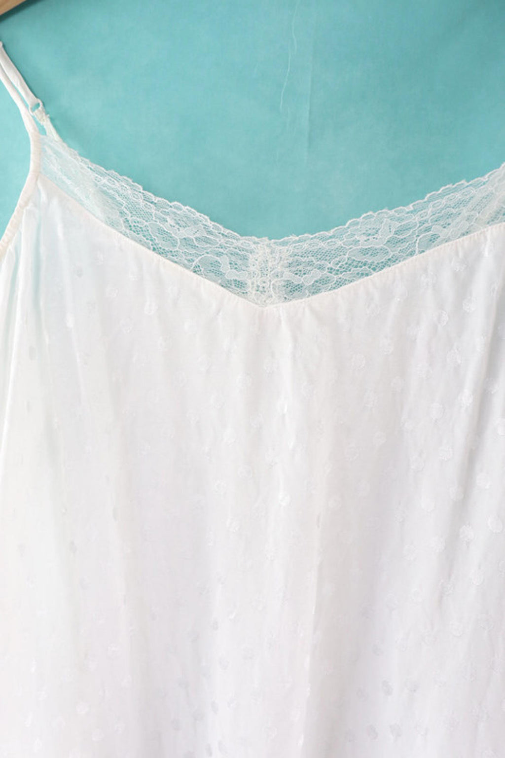 vintage Penti white spot slip dress/ nightie