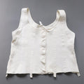 C1960s vintage Liberty bodice,  button front brushed cotton vest- Label chest 40/41