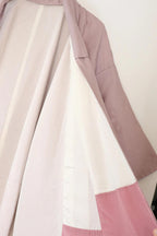 Vintage hand stitched muave/ lavender purple design long Japanese Kimono