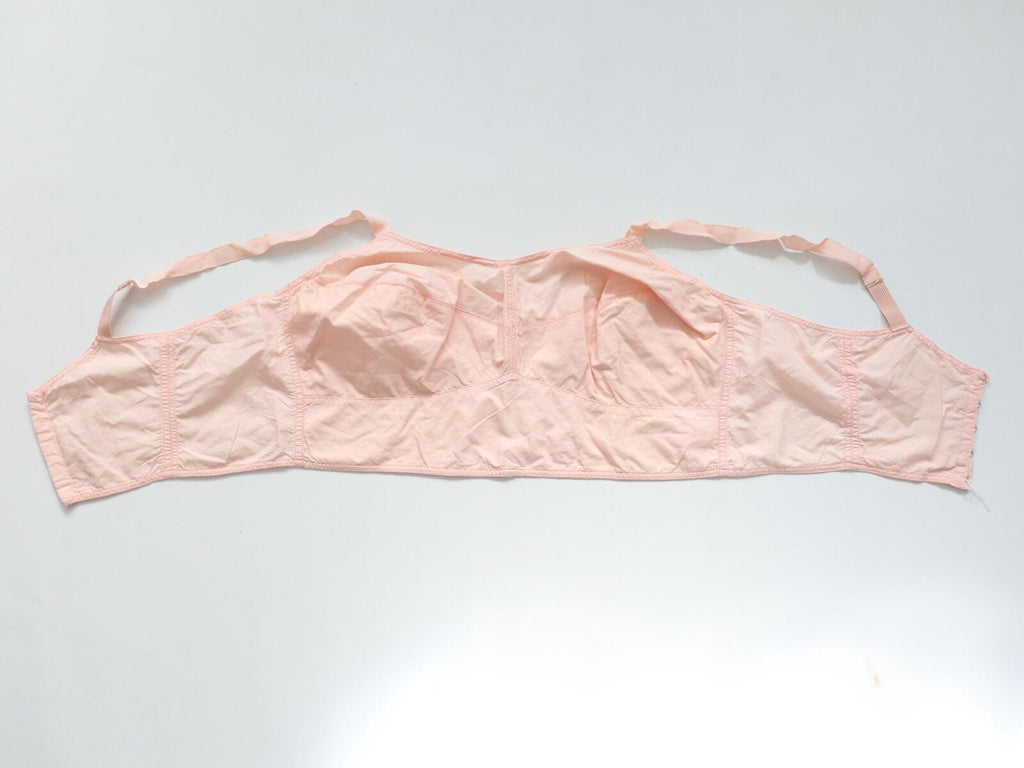 C1930s C1940s vintage Royal Worcester pink longline bra