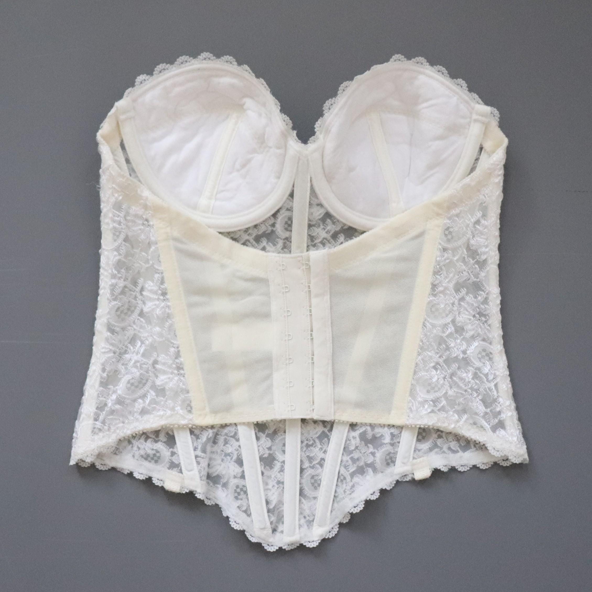 Vintage Di Lorento cupped bustier corset, size EU 70B / 32B
