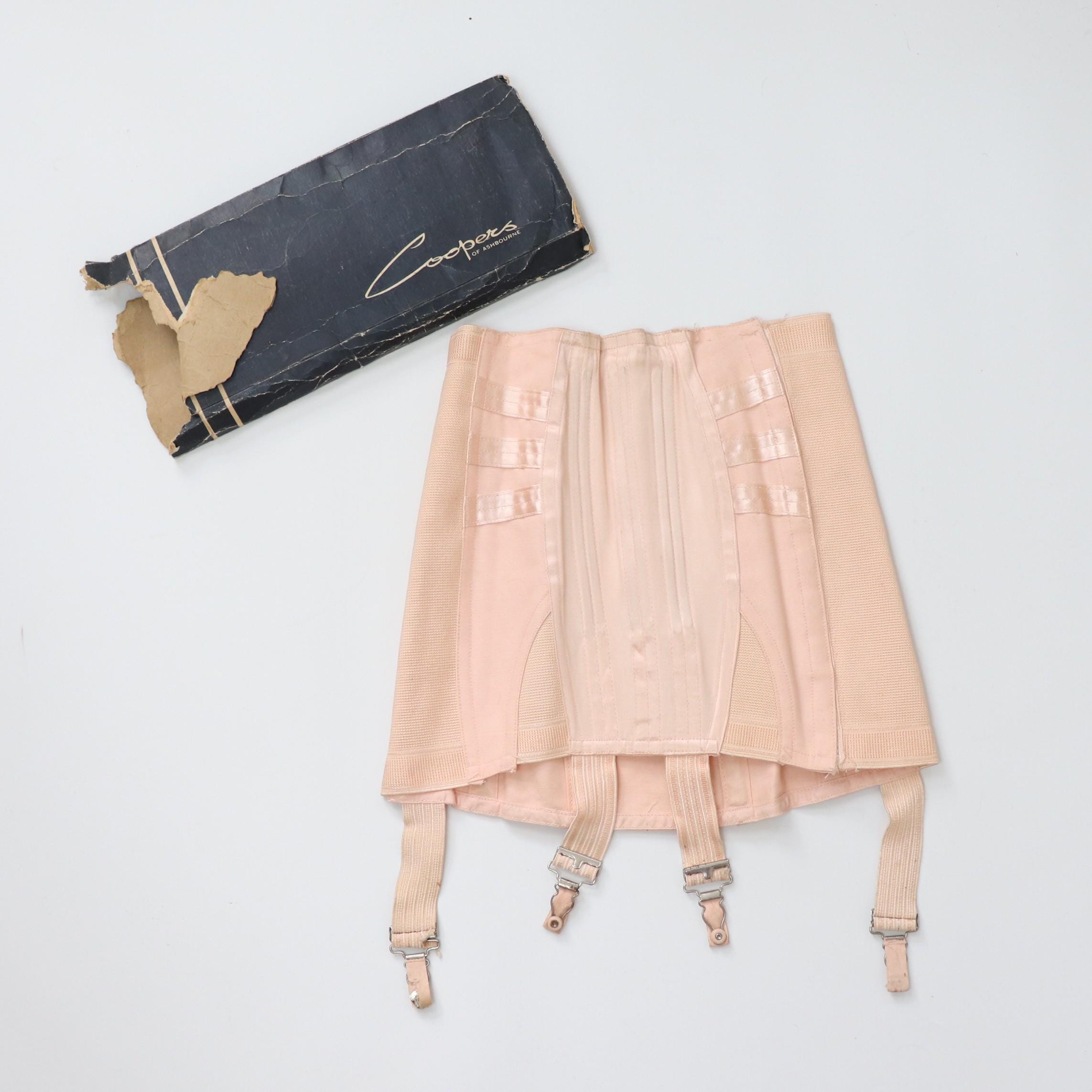 C1950s vintage Excelsior corset girdle with suspenders