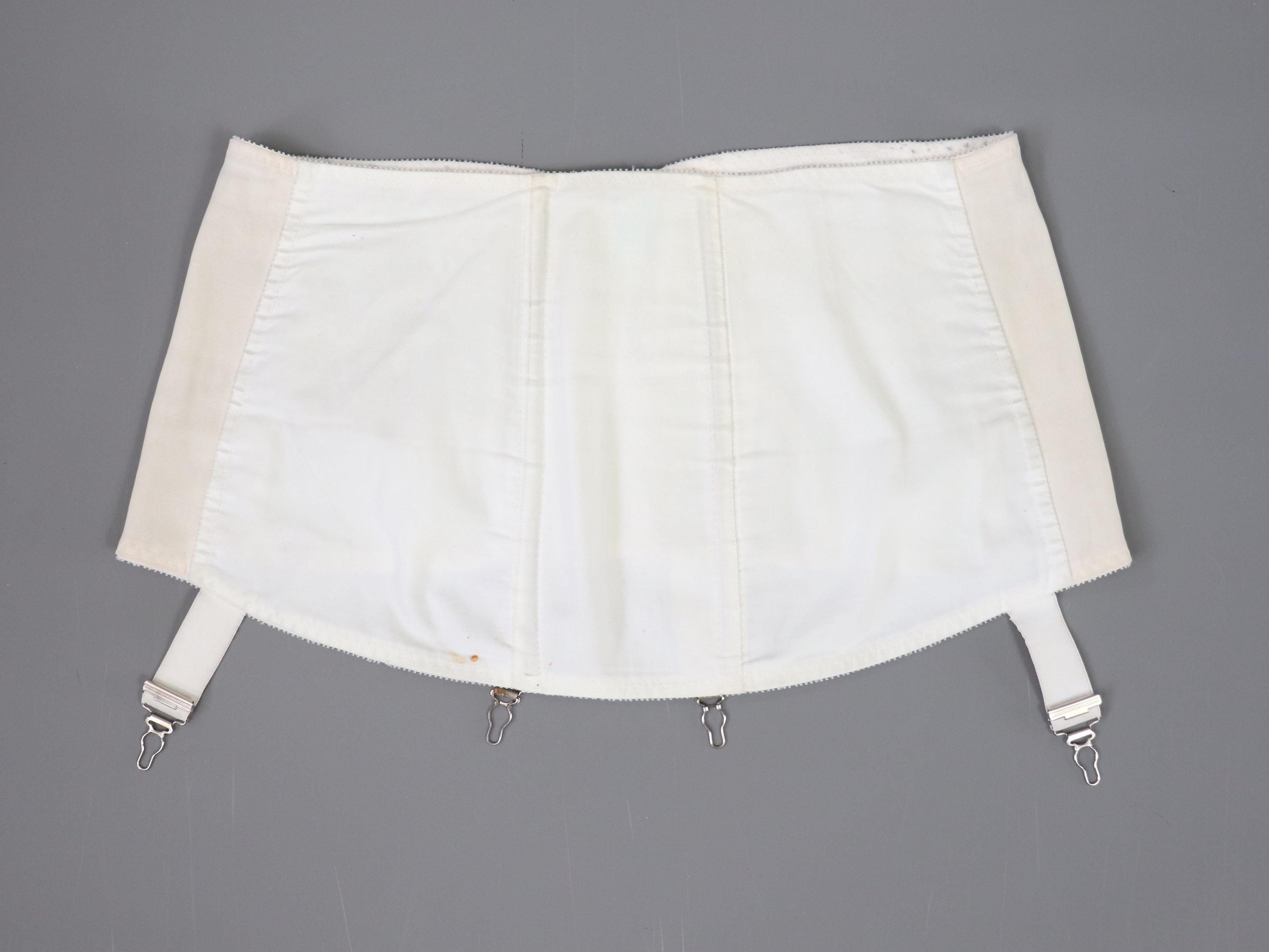 Vintage Twilfit corset girdle, open bottom girdle with side hook and eye fasteing.