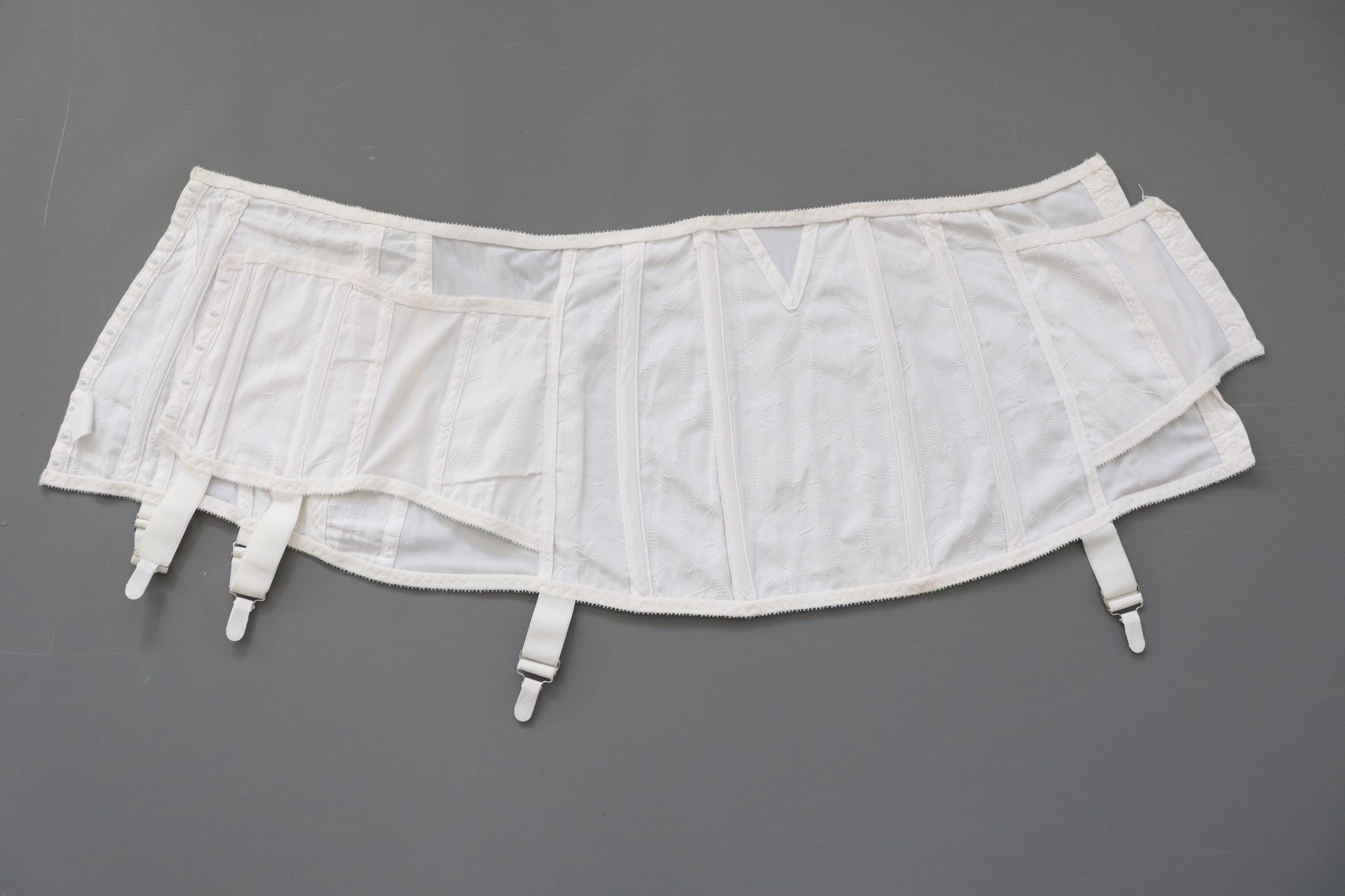 Vintage Twilfit corset girdle, open bottom girdle with inner support band WAIST 31-34"