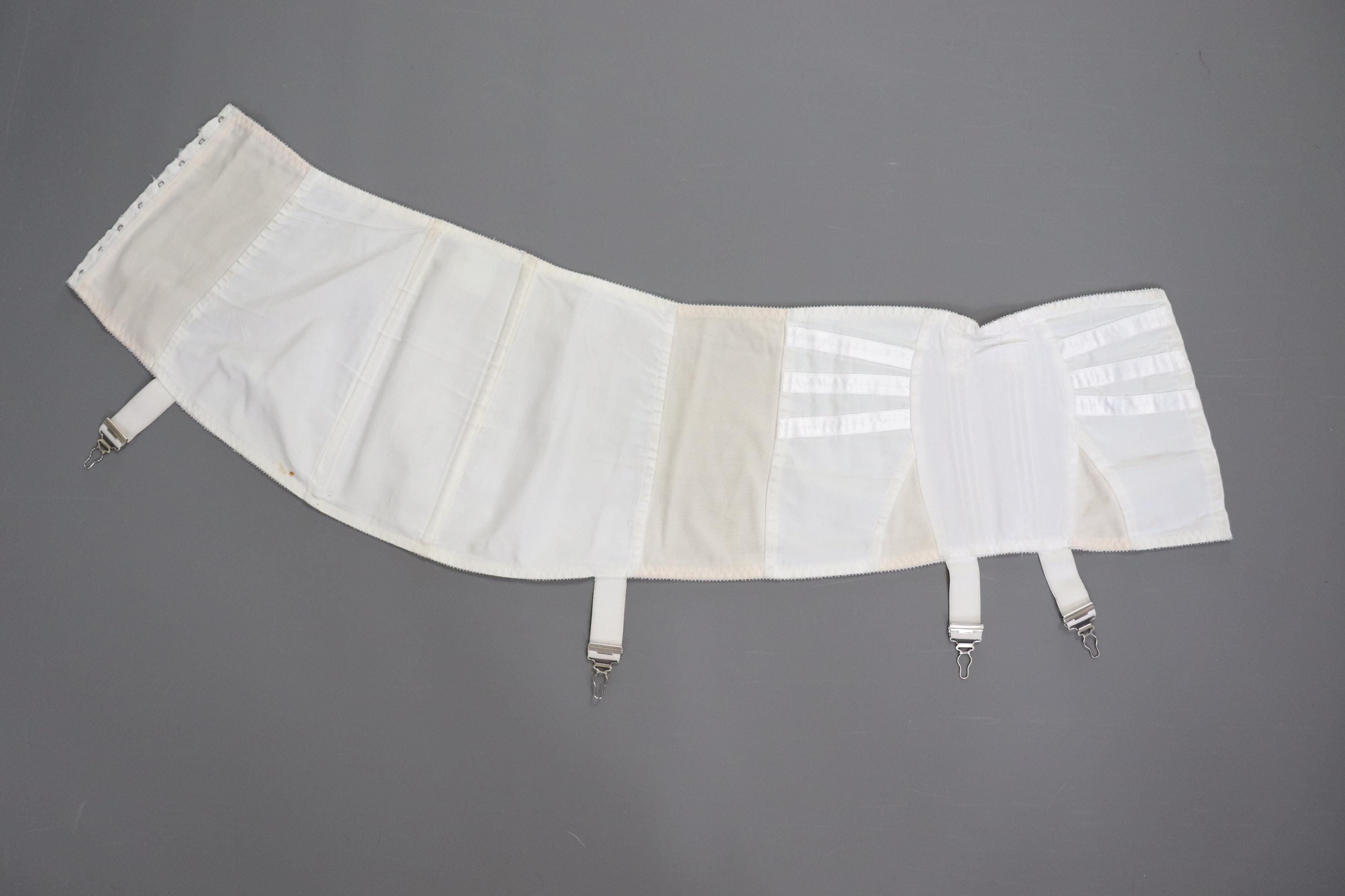 Vintage Twilfit corset girdle, open bottom girdle with side hook and eye fasteing.