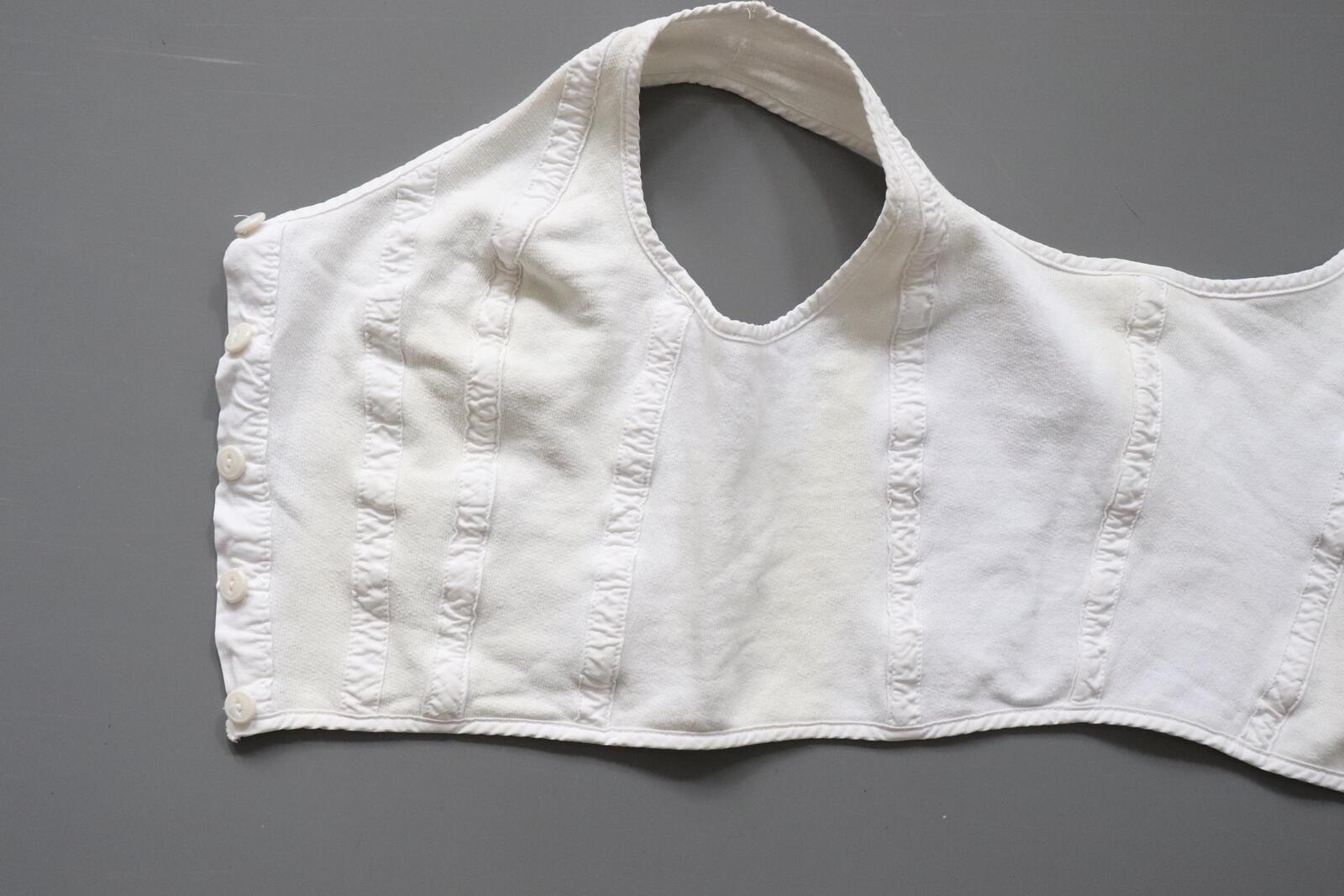 C1970s vintage womens cotton Liberty bodice - Approx size 12-14 // chest 34"