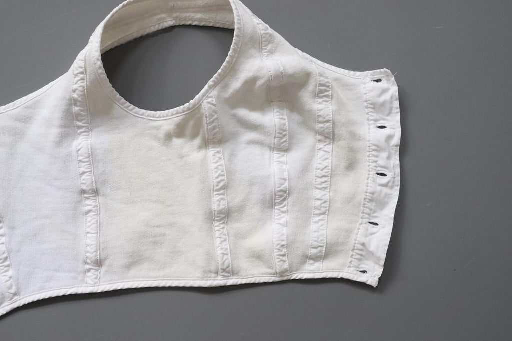 C1970s vintage womens cotton Liberty bodice - Approx size 12-14 // chest 34"