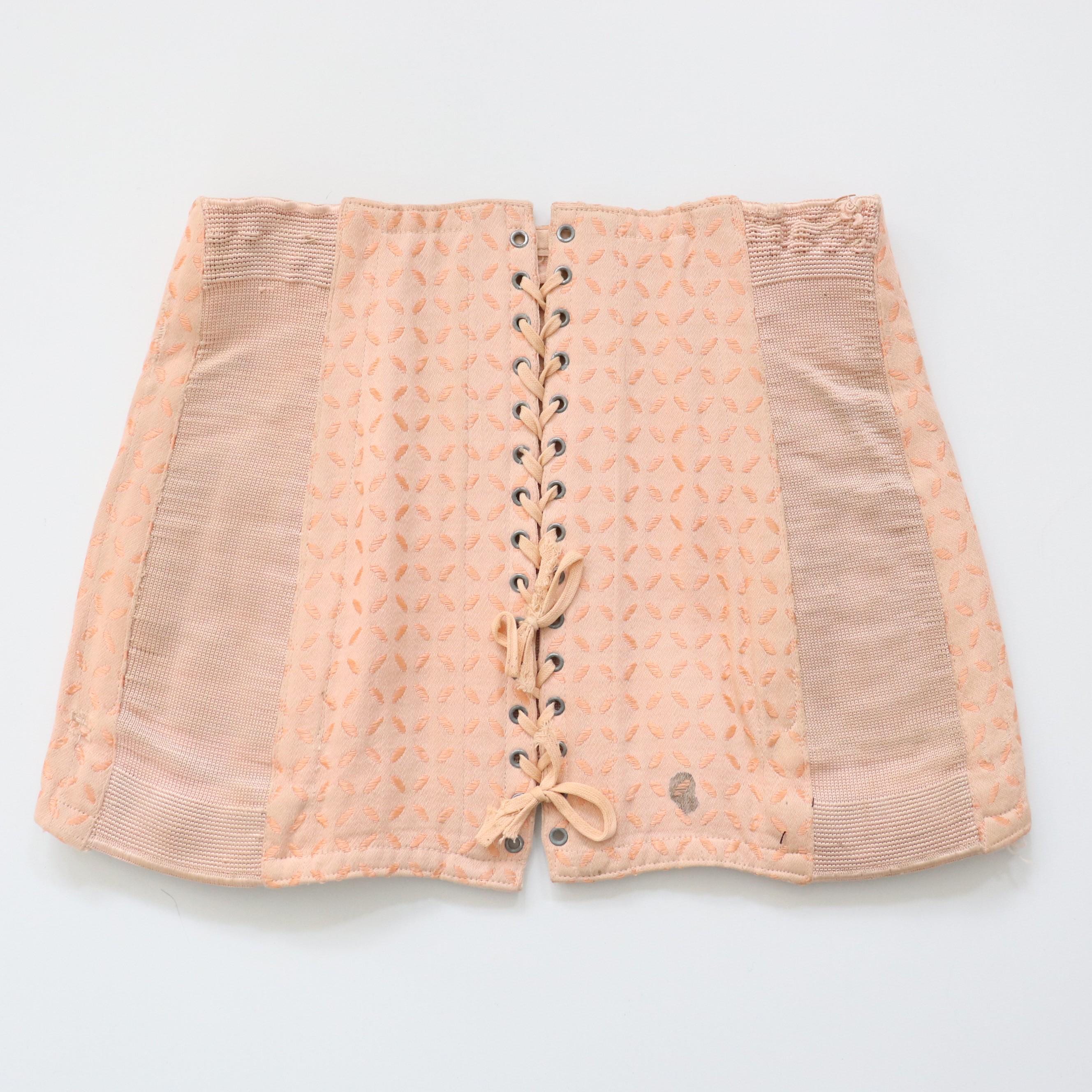 C1930s  1940s vintage corset girdle suspender belt