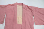 Vintage hand stitched pink Japanese Kimono Jacket