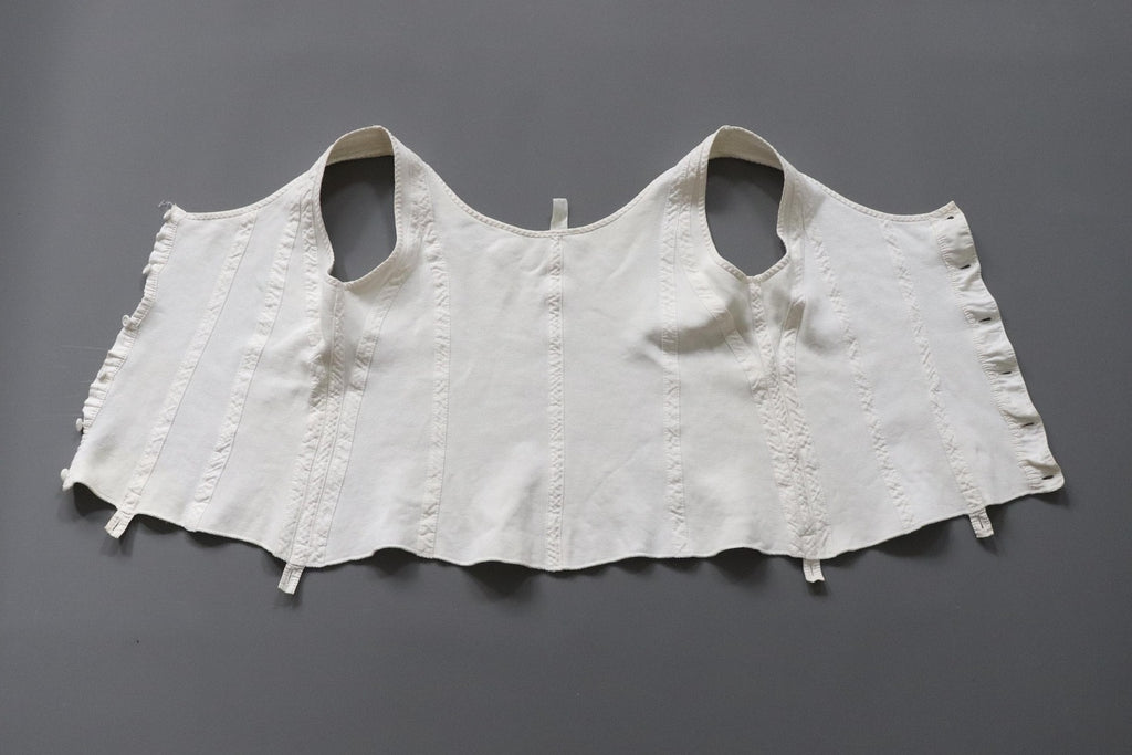 C1960s vintage Liberty bodice,  button front brushed cotton vest- Label chest 40/41