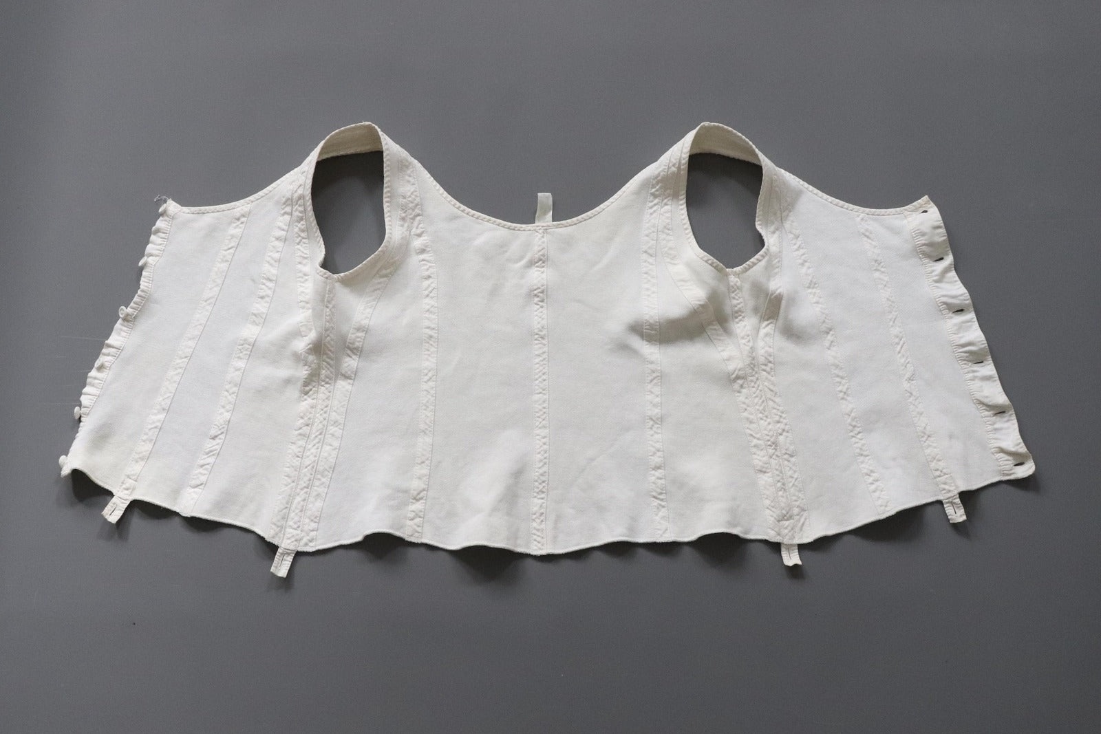 C1960s vintage Liberty bodice,  button front brushed cotton vest- Label chest 40/41