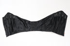C1950s vintage Twilfit bra, black satin and lace cathedral bra, pinup lingerie -