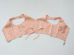 C1940 vintage Avro pink fan laced longline bra - style 849A - size 34