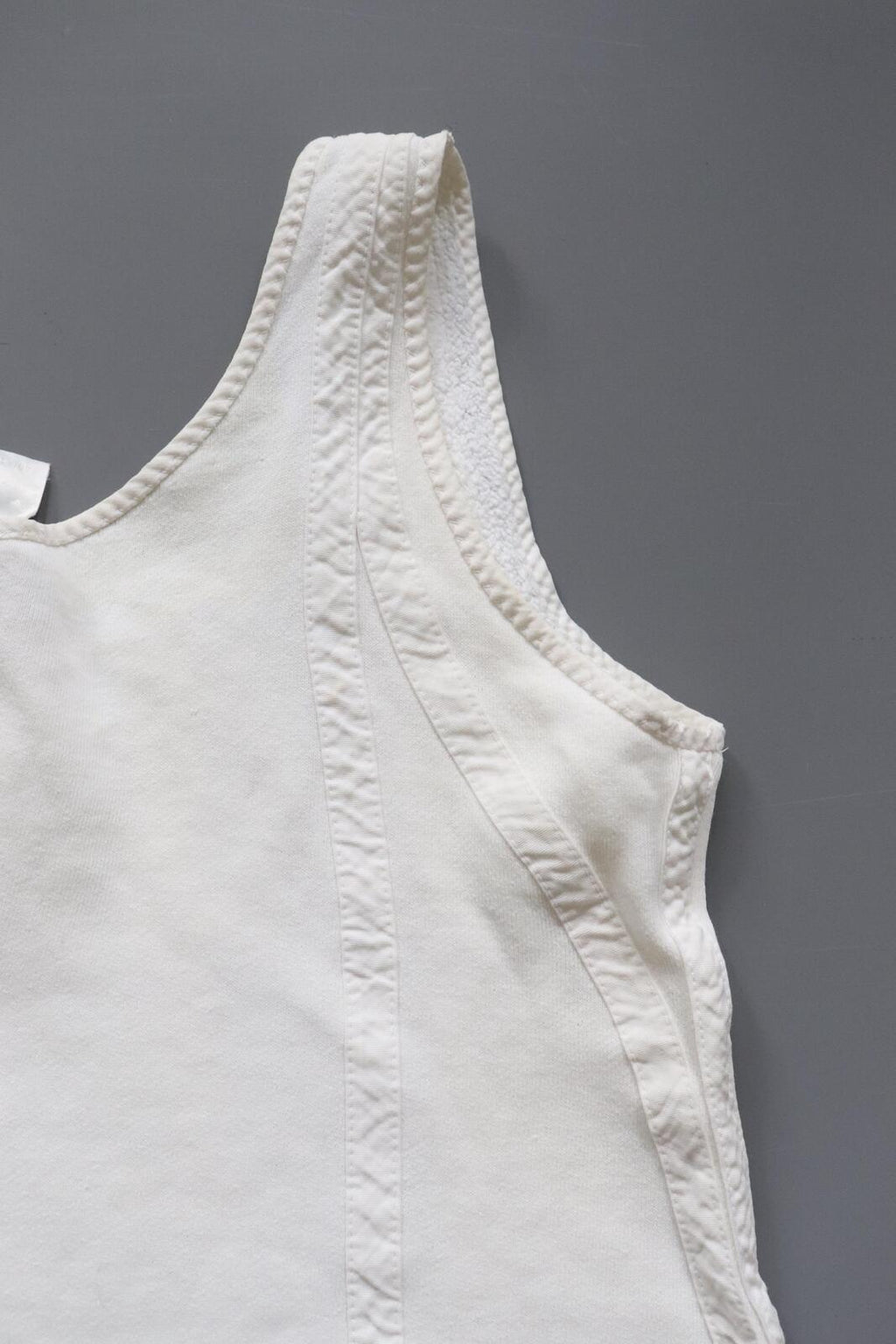 C1960s vintage Liberty bodice,  button front brushed cotton vest- Label chest 40/41