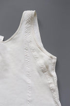 C1960s vintage Liberty bodice,  button front brushed cotton vest- Label chest 40/41