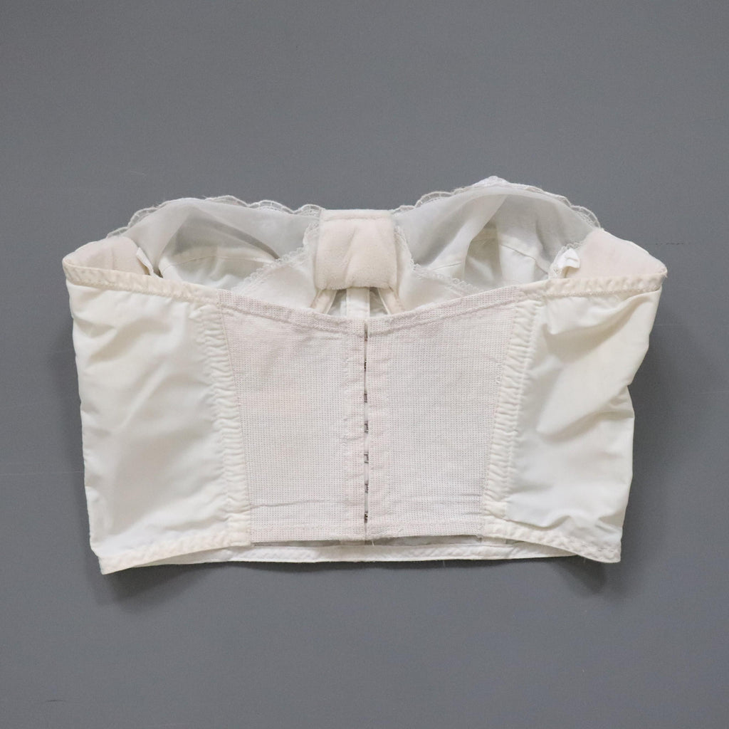 C1950s vintage Spirella longline cupped bustier bra - Underbust 27/28"