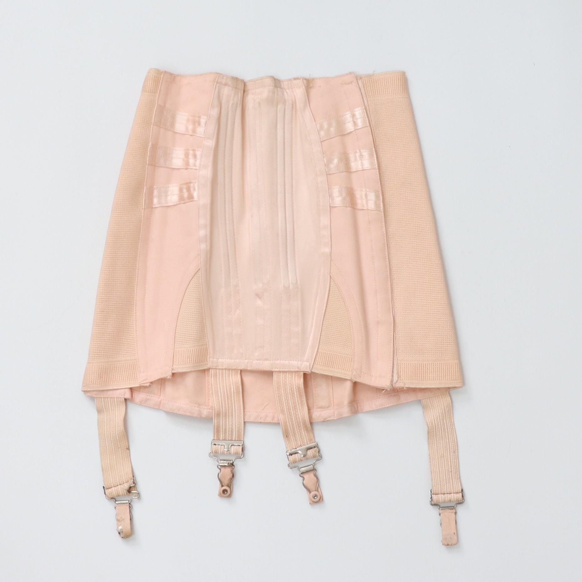 C1950s vintage Excelsior corset girdle with suspenders
