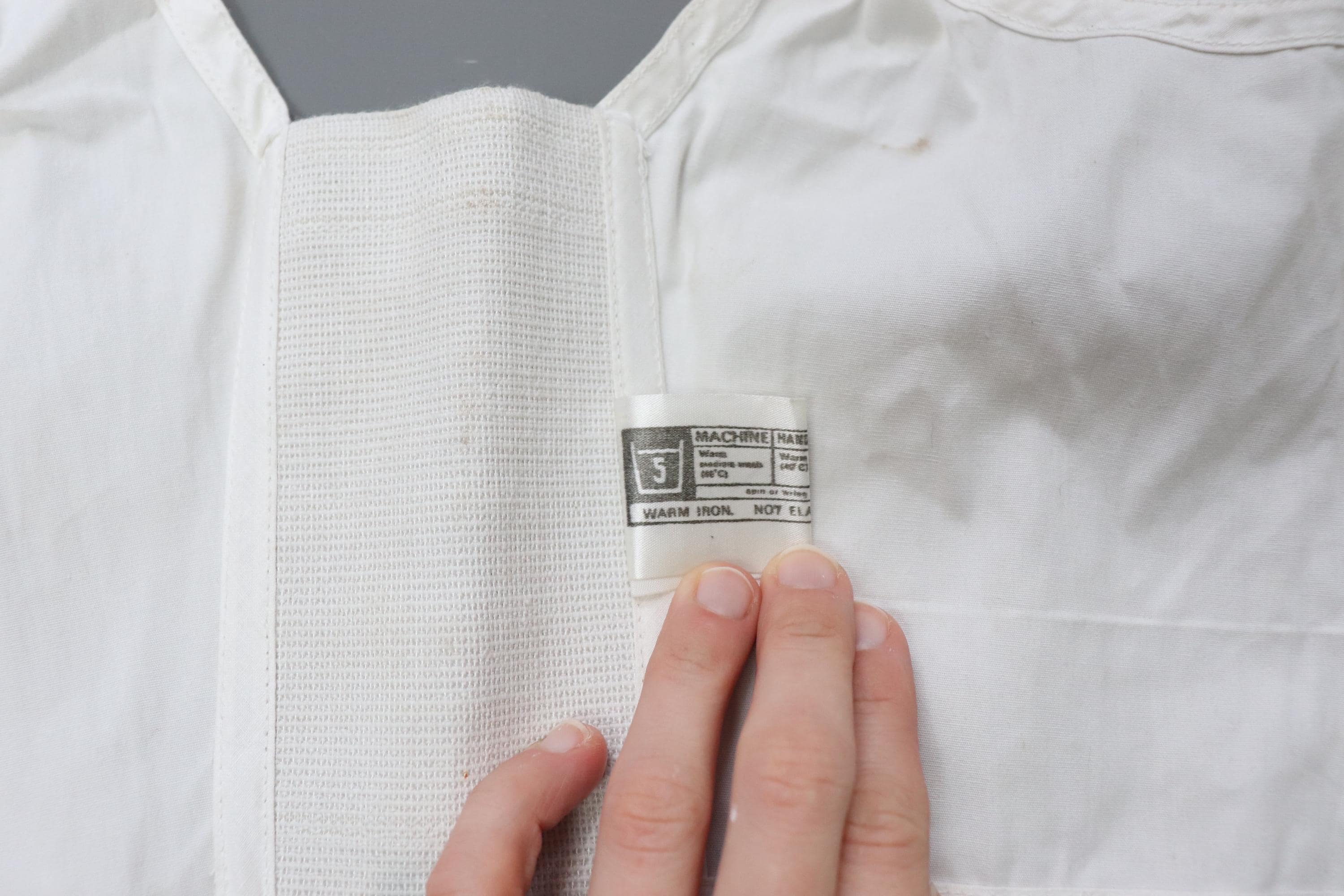 C1960s C1970s Vintage CWS Desbeau Corsetry white front fastening bra with shoulder straps