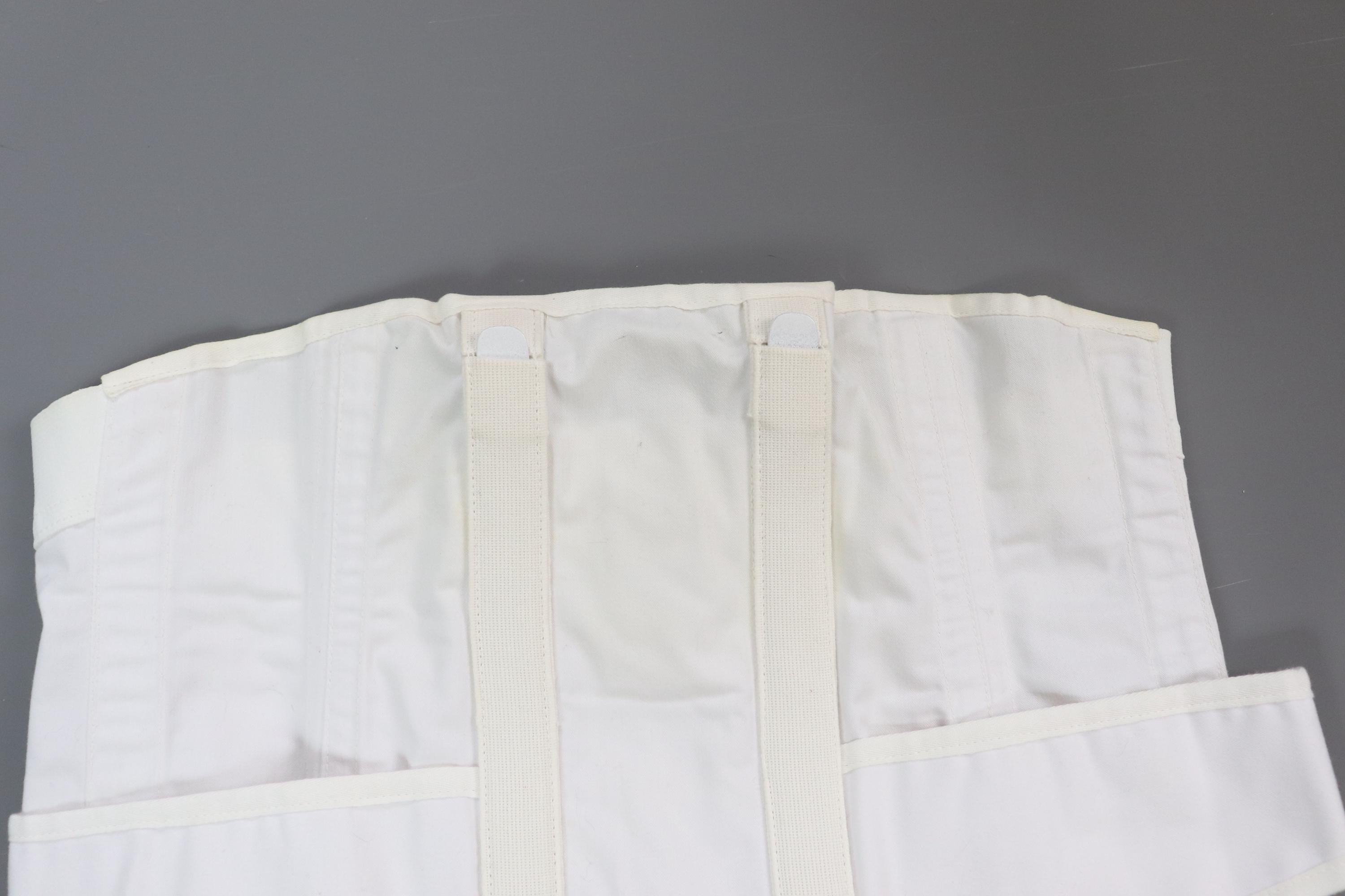 C1990s vintage white medical corset /  back support  brace / R Taylor & Son Orthopaedic - waist 34"