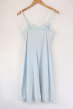 C1960s Vintage KAYSER nylon jersey powder blue slip