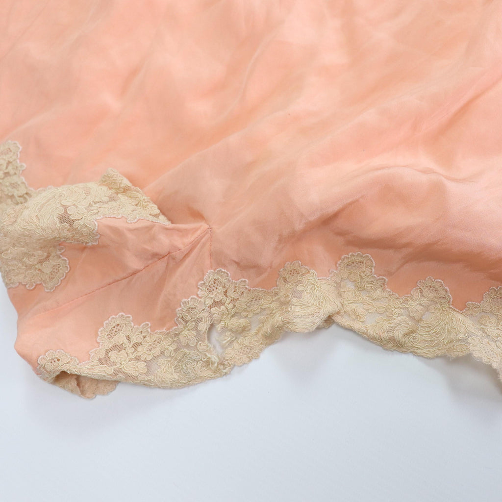 C1920s / 1930s vintage tea rose pink handstitched tap pants - 36" waist